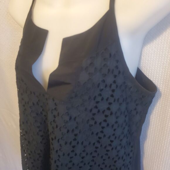 Athleta Sleeveless Lace Lined Razorback Blouse Sz S Tank Top Boho Office Summer - Picture 3 of 10